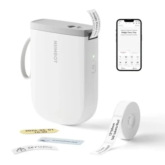 NIIMBOT D11 0.5 Inch Label Maker Machine with Tape - White